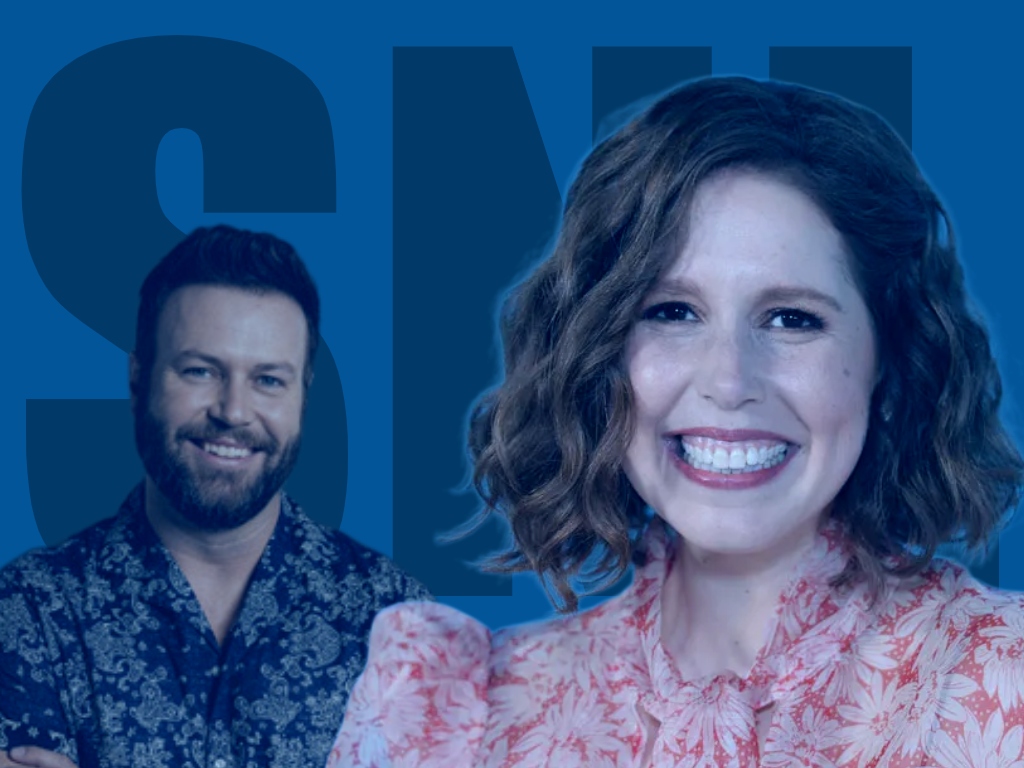 Taran Killam and Vanessa Bayer