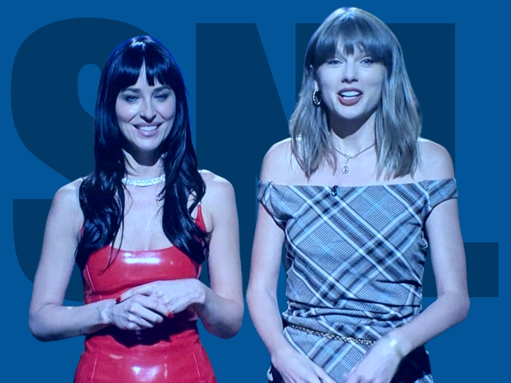 SNL Season 52 Dakota Johnson with Taylor Swift